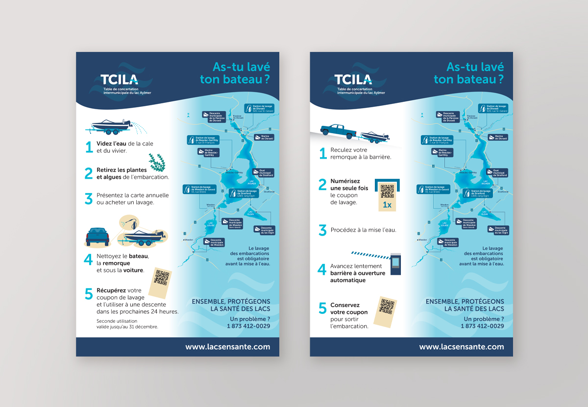 Affiches TCILA lac Aylmer