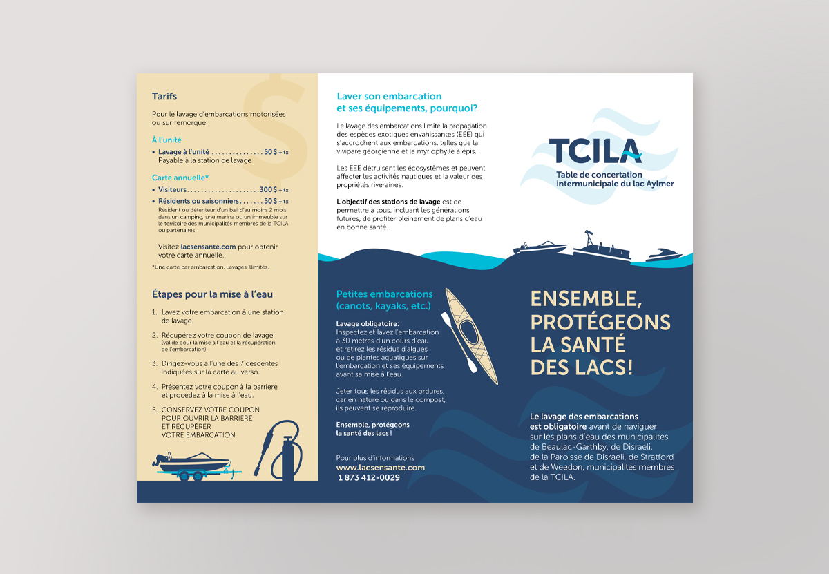 Dépliant TCILA lac Aylmer