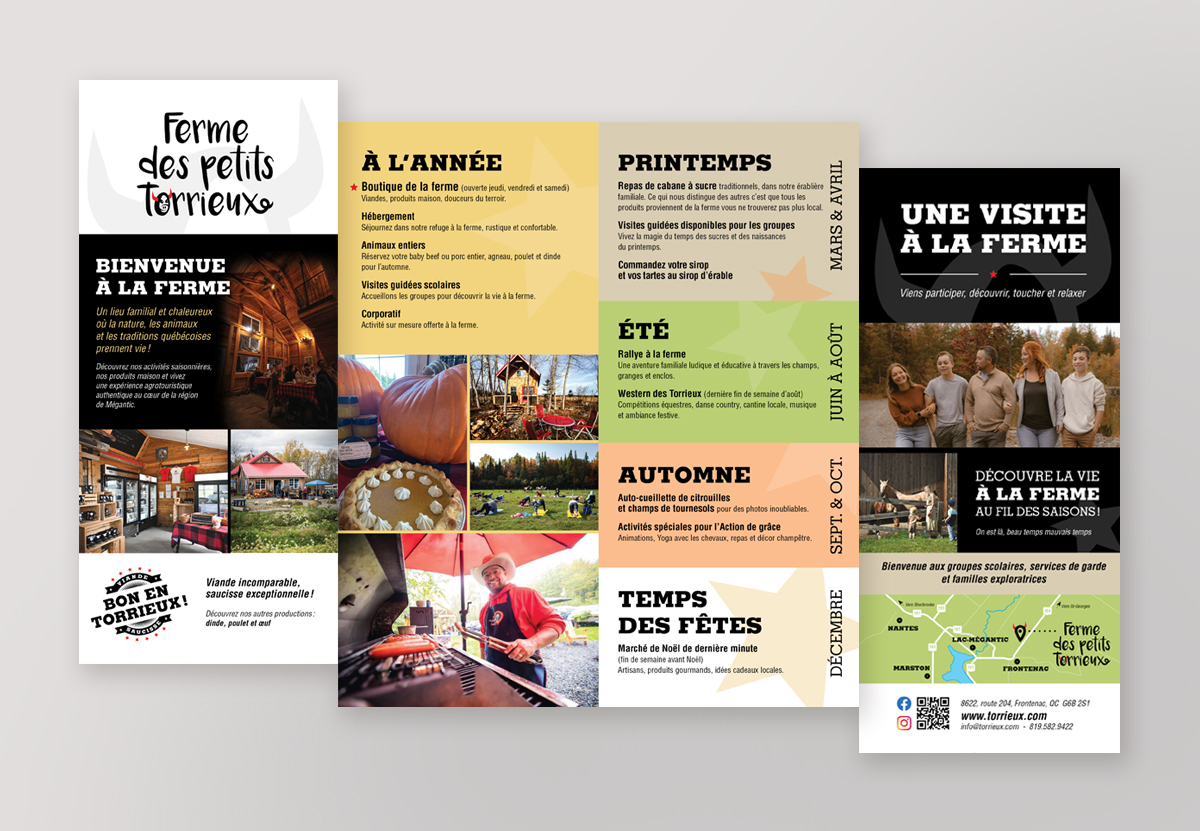 Ferme des petits torrieux - dépliant