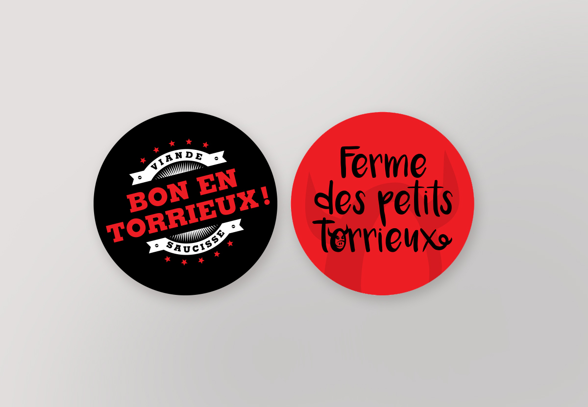 Ferme des petits torrieux - étiquettes