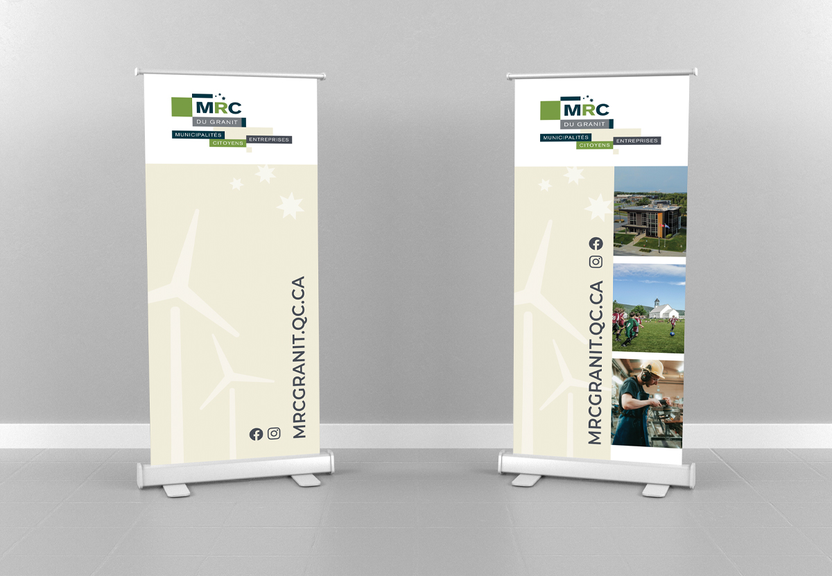 MRC du Granit - Bannière sur pied