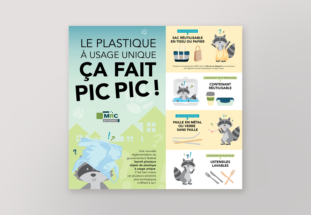 MRC du Granit plastique à usage unique