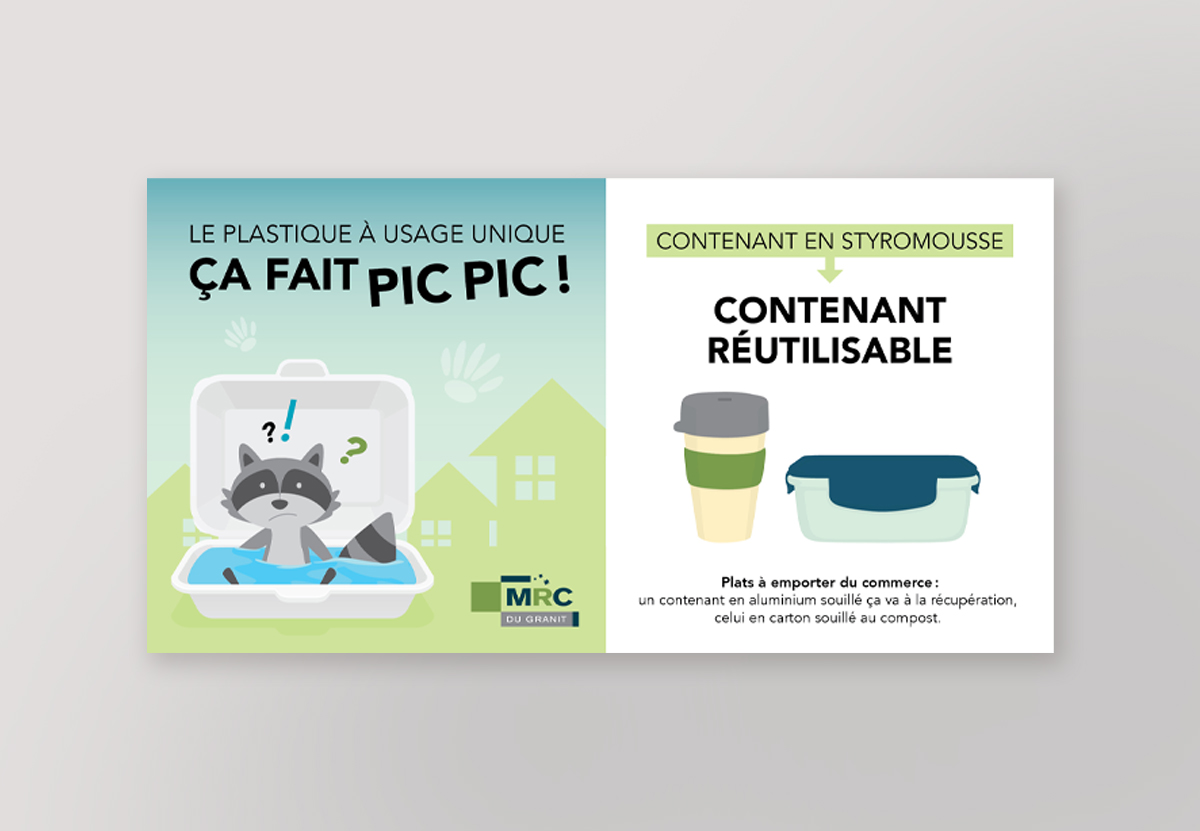 MRC du Granit plastique à usage unique