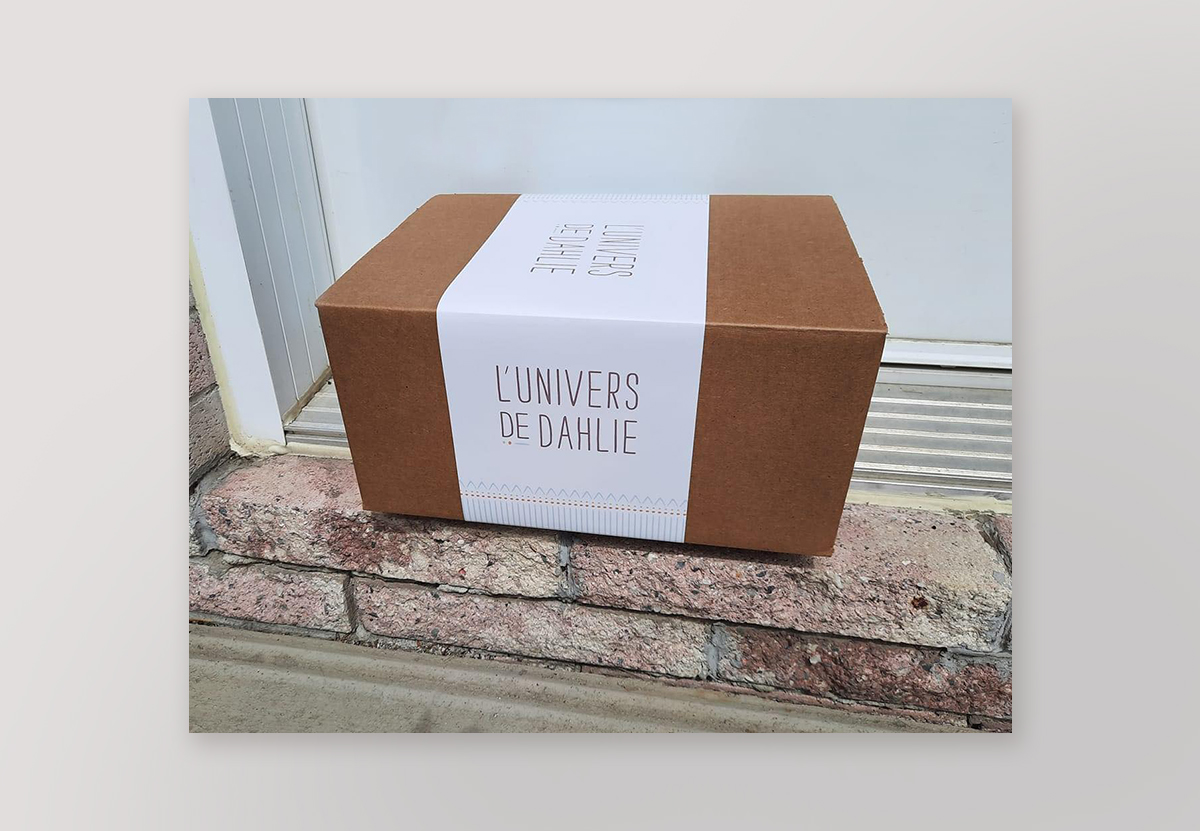 Boîte et sleeve L'Univers de Dahlie
