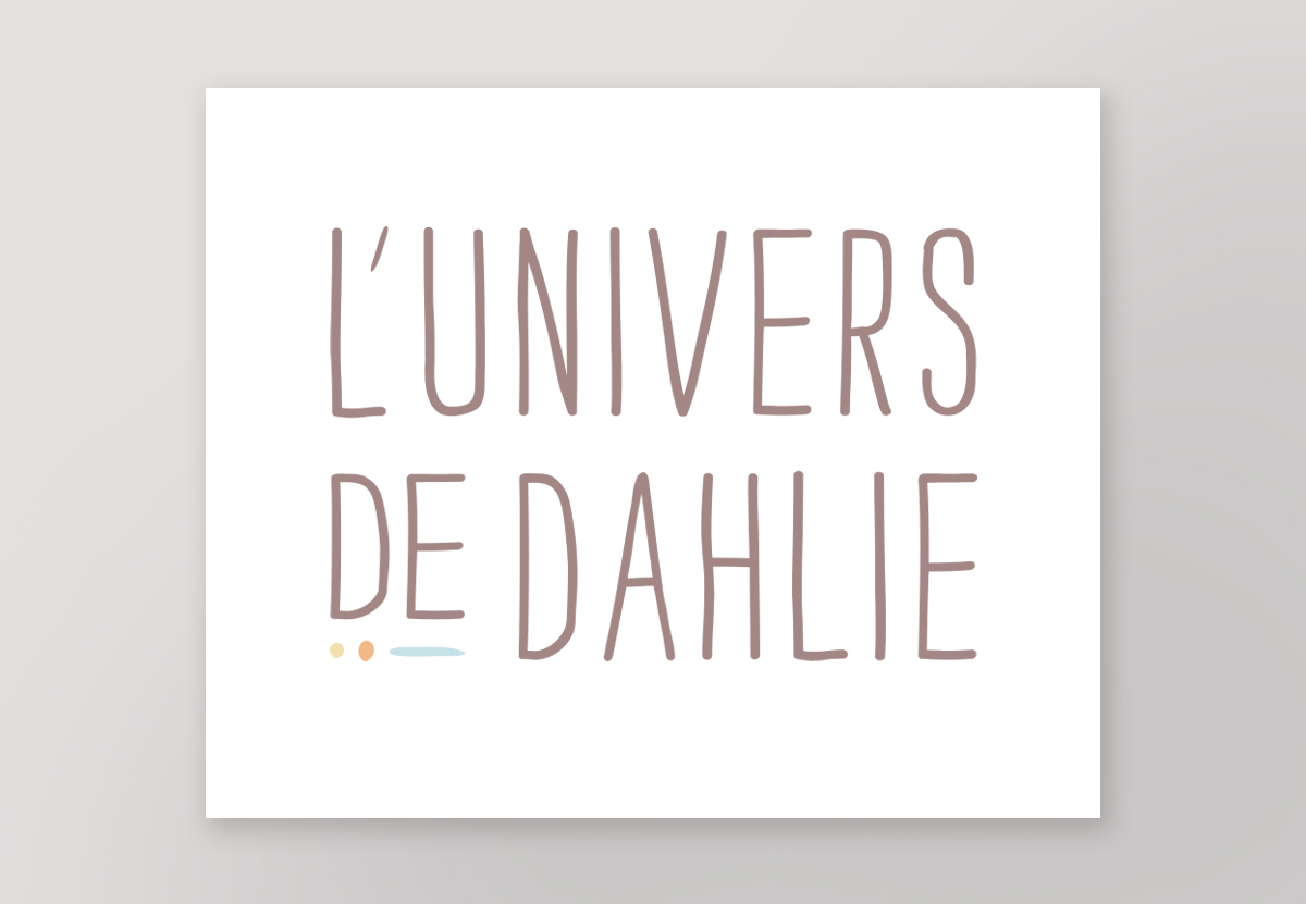 Identité visuelle L'Univers de Dahlie
